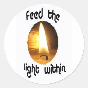 Unique, inspirational round sticker