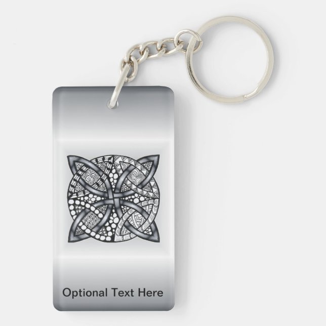 Unique Inspired Celtic Knot Key Ring (Back)