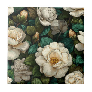 Unique Japanese Gardenias iles For Cozy Interior Ceramic Tile