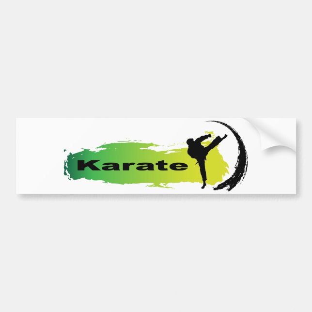 Unique Karate Bumper Sticker (Front)