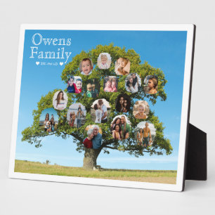 Unique Keepsake Gift   Custom Family Tree Photo Plaque