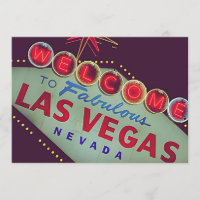 Unique Las Vegas Wedding Formal Invitation