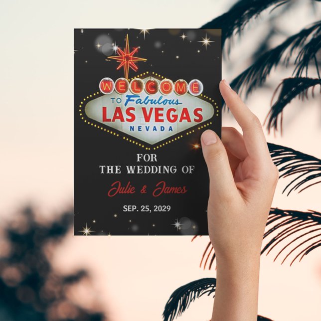 Unique Las Vegas Wedding Formal Invitation (Creator Uploaded)