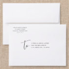 Unique Lettering Serif Addressed Envelopes