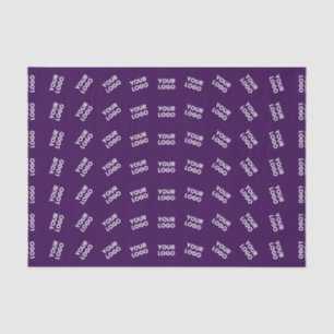 Unique Logo or Any Uploaded Image Pattern   Purple Tissue Paper