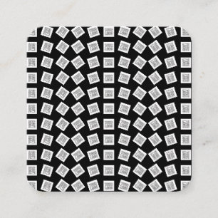 Unique Logo or Image Pattern Black (editable) Enclosure Card