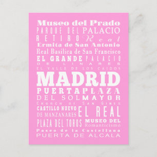 Unique Madrid, Spain Gift Idea Postcard