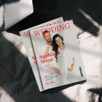Unique magazine cover photo wedding