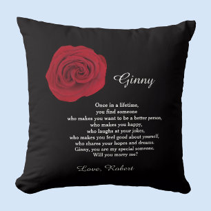 Unique Marriage Proposal Will You Marry Me Pillow