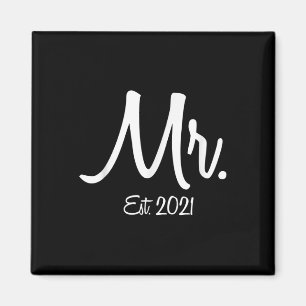 Unique Matching Wedding Gift For Bride & Groom Magnet