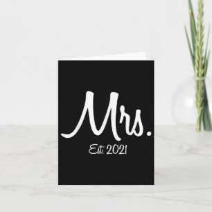 Unique Matching Wedding Gifts For Bride Groom Mrs. Card