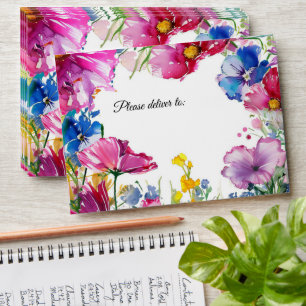 Unique 🌻💗🌹 Meadow Blooms Collection Envelope