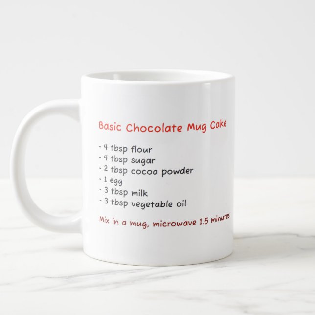Unique Microwave Mug (Chocolate Cake Recipes) (Left)