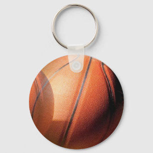 Unique Modern Basketball Artwork Keychain