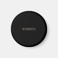 Unique Modern Black Grey Add Own Name