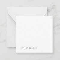 Unique Modern Black White Your Name Minimalist