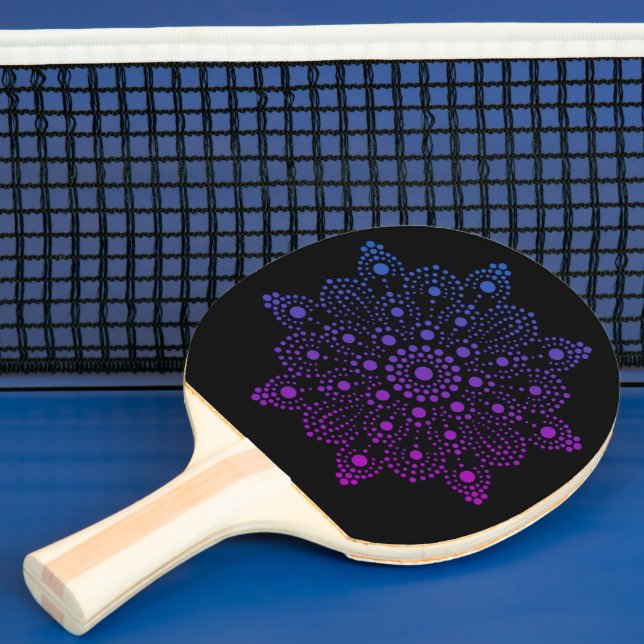 Unique Modern Colourful Mandala Pattern  Ping Pong Paddle (Insitu)