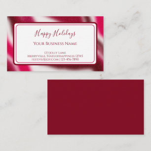 Unique Modern Festive Christmas Business Promotion Business Card