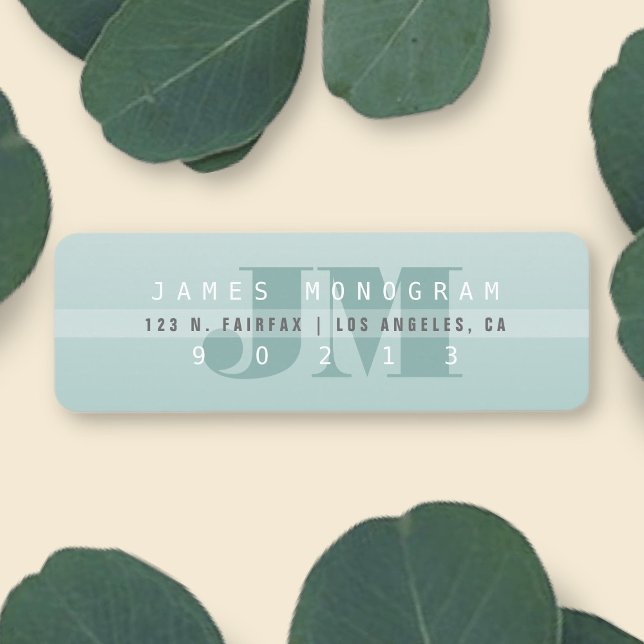 Unique Modern Grayish Greens Return Address Label (Creator Uploaded)