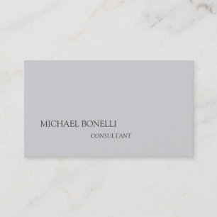 Unique Modern Grey Background Consultant Business Card