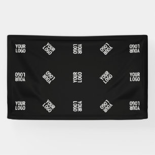 Unique Modern Logo Pattern Template Black Banner