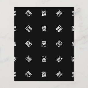 Unique Modern Logo Pattern Template   Black Flyer