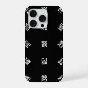 Unique Modern Logo Pattern Template   Black iPhone 15 Pro Case