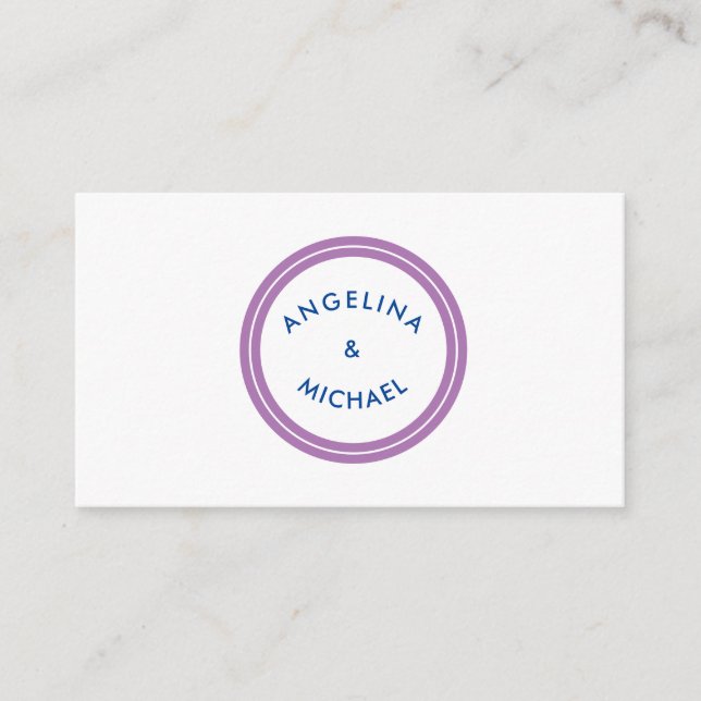 Unique Modern Minimalist Plain Enclosure Card (Front)