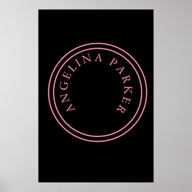 Unique Modern Minimalist Plain Poster (Front)