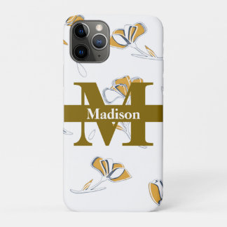Unique Modern Monogram Initial Name Personalised  iPhone 11 Pro Case