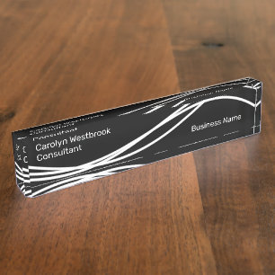 Unique Modern Office Executive Nameplate