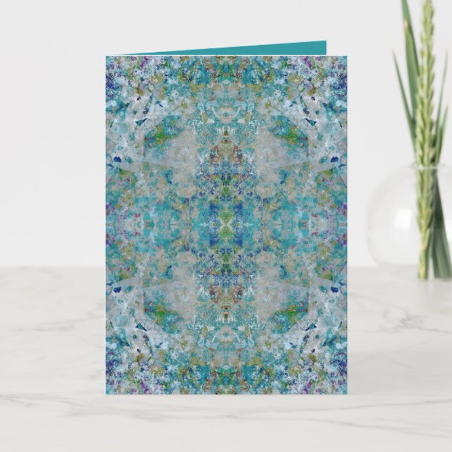 Unique Modern One Of A Kind Abstract Art Design Card (Front)