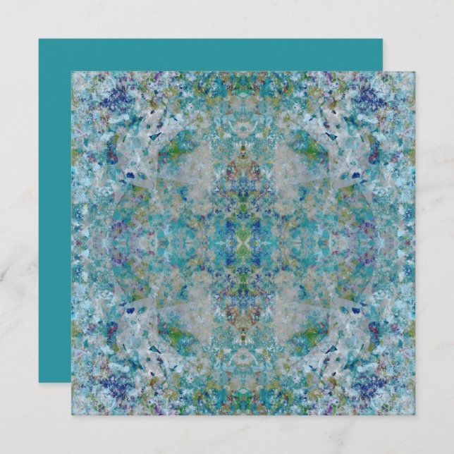 Unique Modern One Of A Kind Abstract Art Design Card (Front/Back)