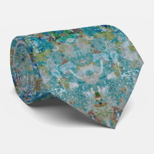 Unique Modern One Of A Kind Abstract Art Design Tie