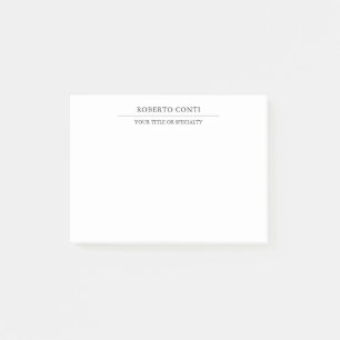 Unique Modern Plain Minimalist Post-it Notes