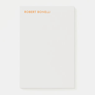 Unique Modern Platinum Grey Minimalist Post-it Notes
