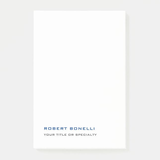 Unique Modern Premium Pearl Minimalist Post-it Notes (Front)