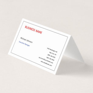 Unique modern professional minimalist chic business card