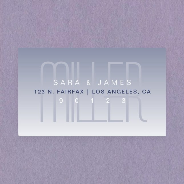 Unique Modern Purple Grey White Rectangular Sticker (Creator Uploaded)
