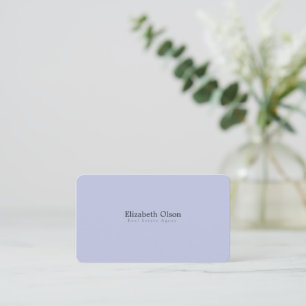 Unique Modern Realtor Promotional simple purple Business Card