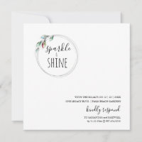 Unique Modern Scandinavian Christmas Invitation