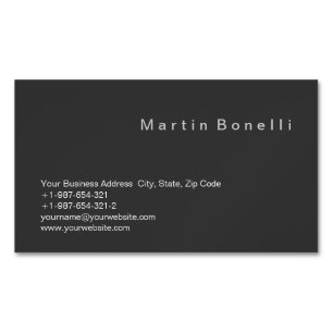 Unique Modern Simple Minimalist Grey Business Card