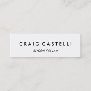 Unique Modern Slim Size Business Card