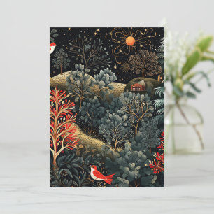 Unique Modern Whimsical Non Photo Christmas Card