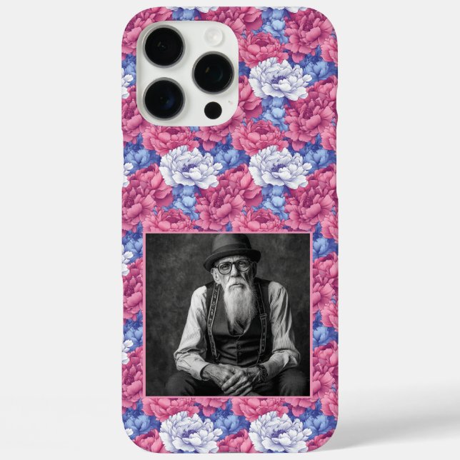 Unique Mom Gift Peonies Photo  Case-Mate iPhone Case (Back)