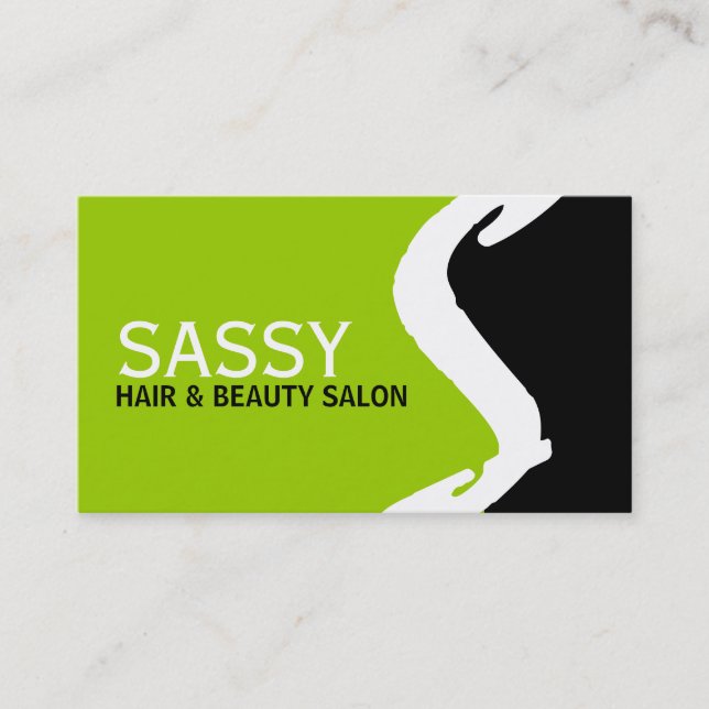 Unique Monogram Business Cards (Front)