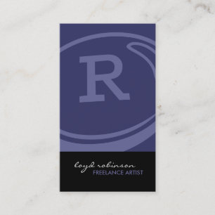 Unique Monogram Business Cards