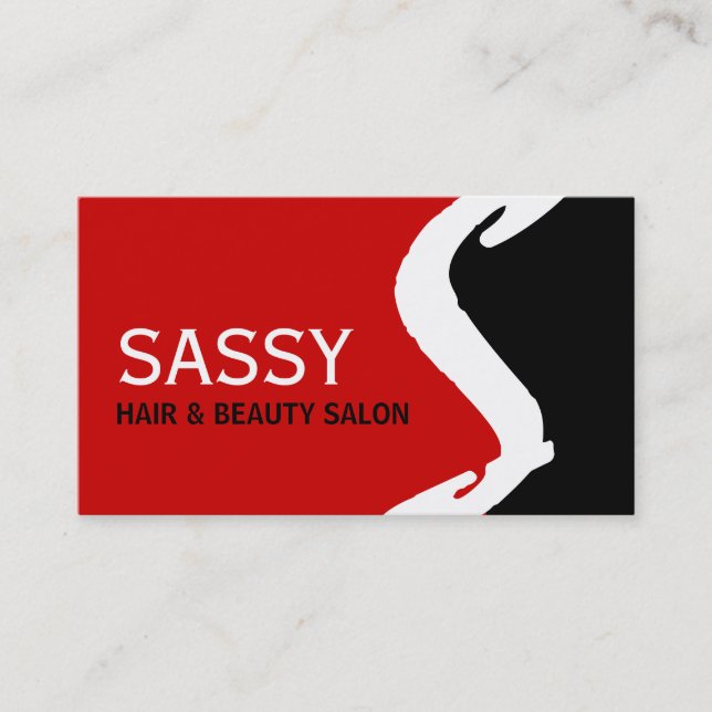 Unique Monogram Business Cards (Front)