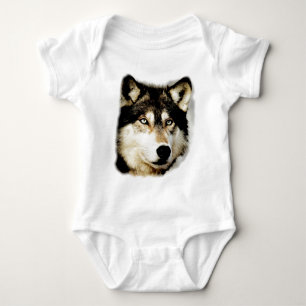 Unique Motivational Wolf Baby Bodysuit