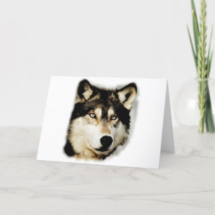 Unique Motivational Wolf Card